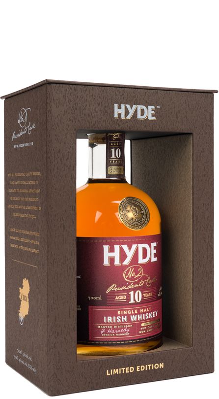 Hyde No. 2 Presidents Cask 10 Year Old Rum Cask Finish Single Malt Irish Whiskey