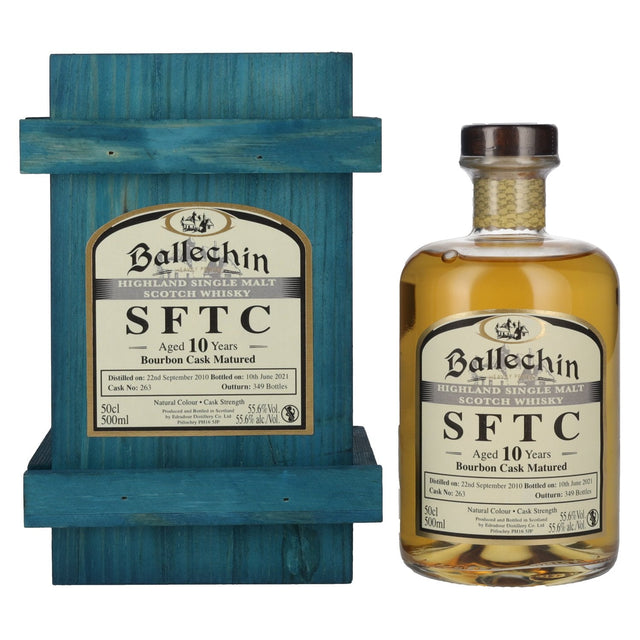 Edradour Ballechin (2010) 10 Year Old Straight from the Cask (Bourbon) Proof 111.2 Scotch Whisky | 500ML at CaskCartel.com