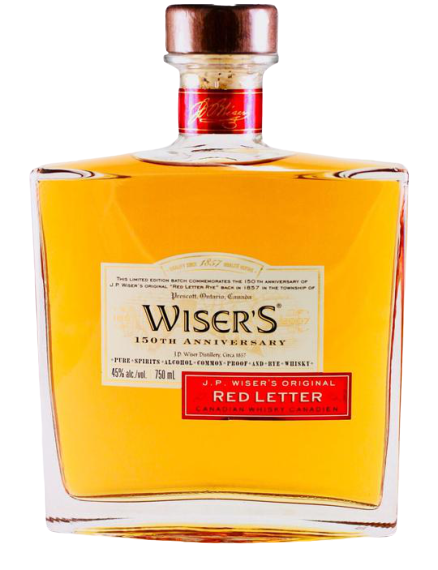 J.P. Wiser's 150th Anniversary Red Letter Blended Canadian Whisky at CaskCartel.com