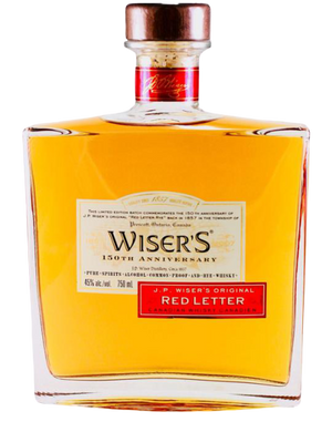 J.P. Wiser's 150th Anniversary Red Letter Blended Canadian Whisky at CaskCartel.com