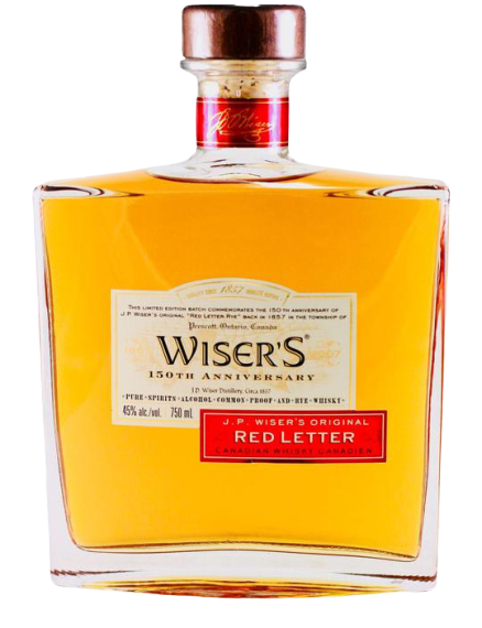 J.P. Wiser's 150th Anniversary Red Letter Blended Canadian Whisky