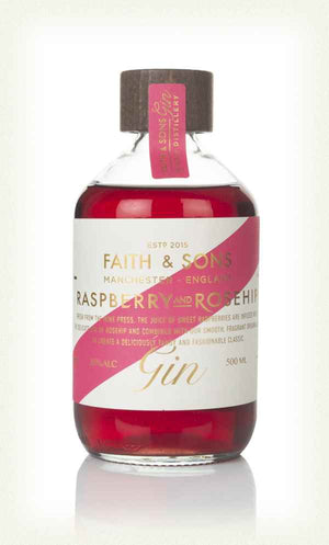 Faith & Sons Raspberry and Rosehip Gin | 500ML at CaskCartel.com