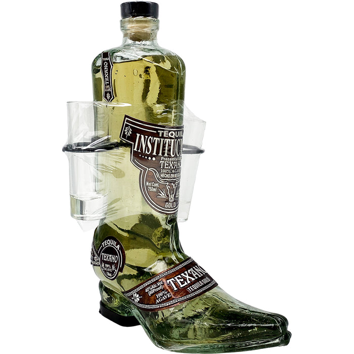 Texano Boot Shape Bottle Gold Tequila