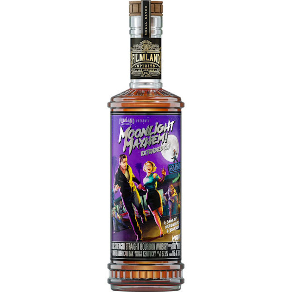 Filmland Spirits Moonlight Mayhem Extended Cut Cask Strength Straight Bourbon Small Batch Whiskey at CaskCartel.com