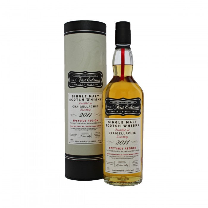 Craigellachie 2011 First Editions 8 Year Old Single Malt Scotch Whisky