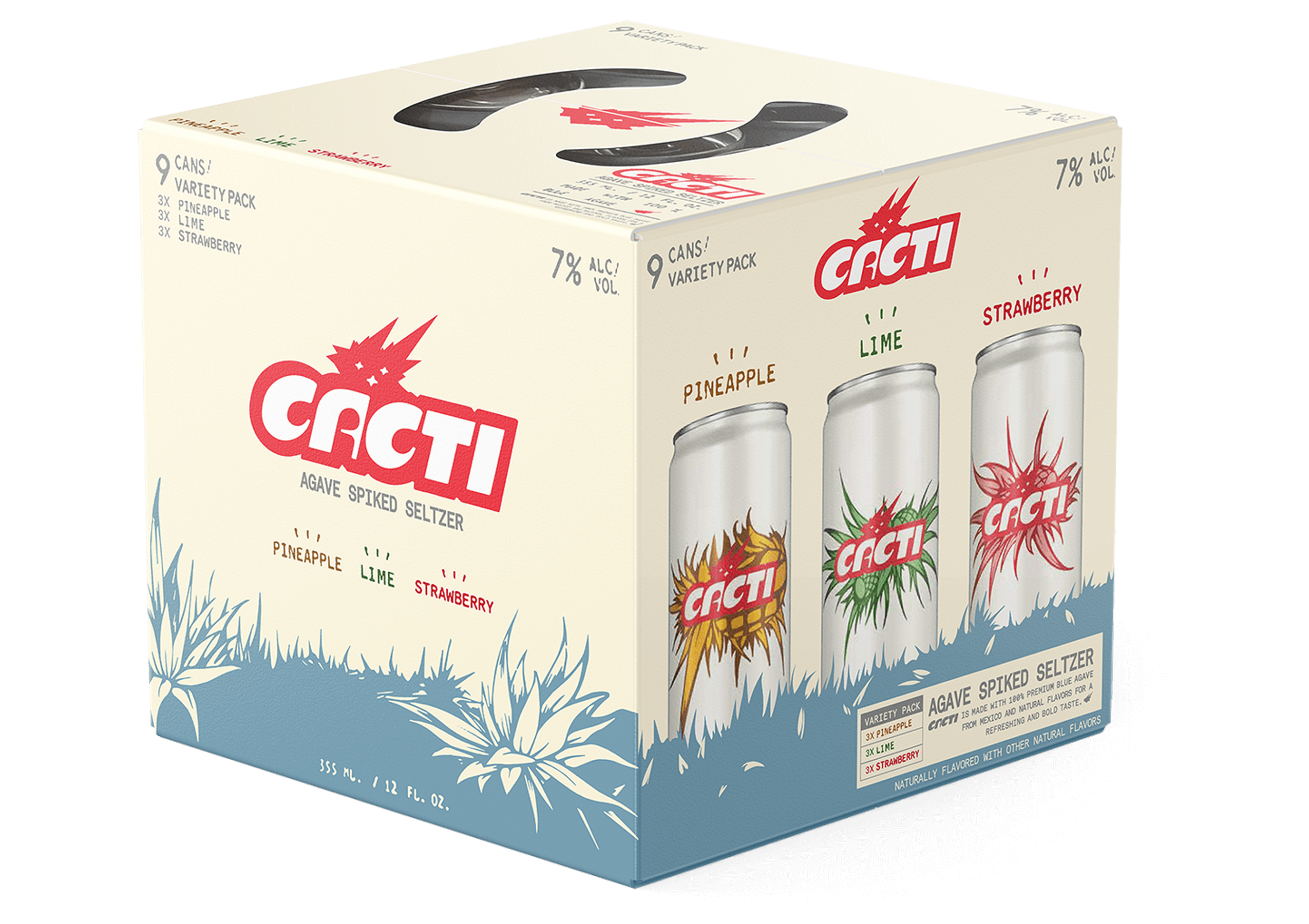 CACTI™ AGAVE SPIKED SELTZER 9 CAN PACK CACTI™ AGAVE SPIKED SELTZER 9 CAN PACK