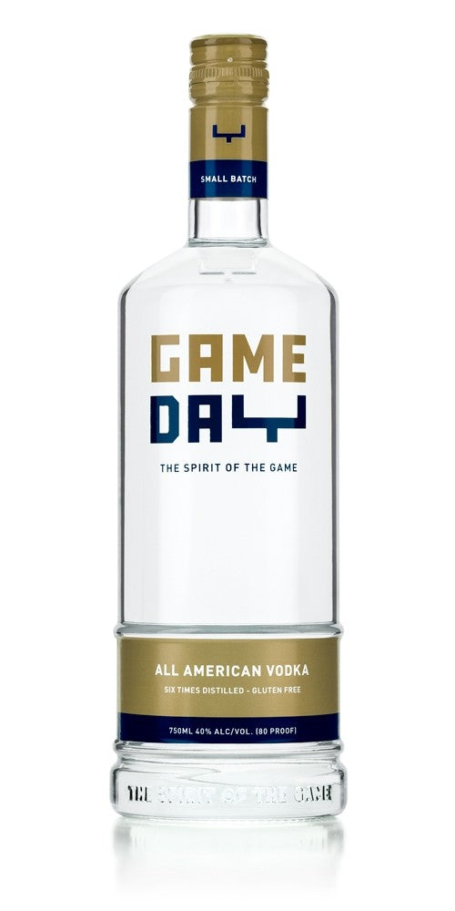 GameDay Navy & Gold Vodka