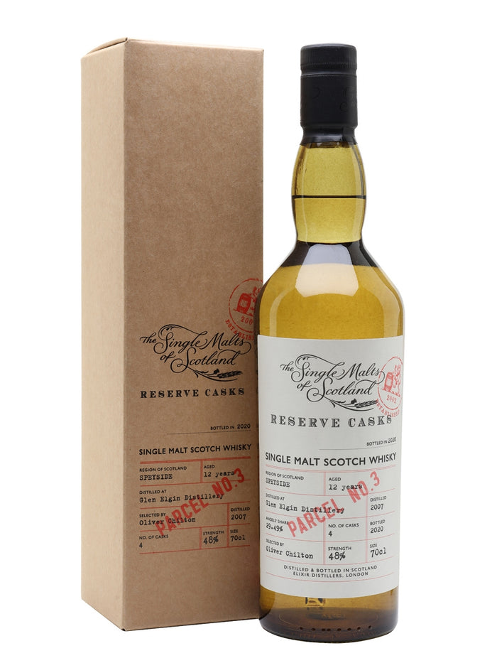 Glen Elgin 12 Years Old Reserve Cask - Parcel No.3 Speyside Single Malt Scotch Whisky | 700ML