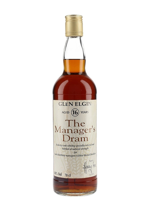 Glen Elgin 16 Year Old Manager's Dram Sherry CaskSpeyside Single Malt Scotch Whisk | 700ML at CaskCartel.com