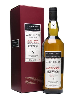 Glen Elgin 1998 Managers Choice Single Malt Scotch Whisky - CaskCartel.com