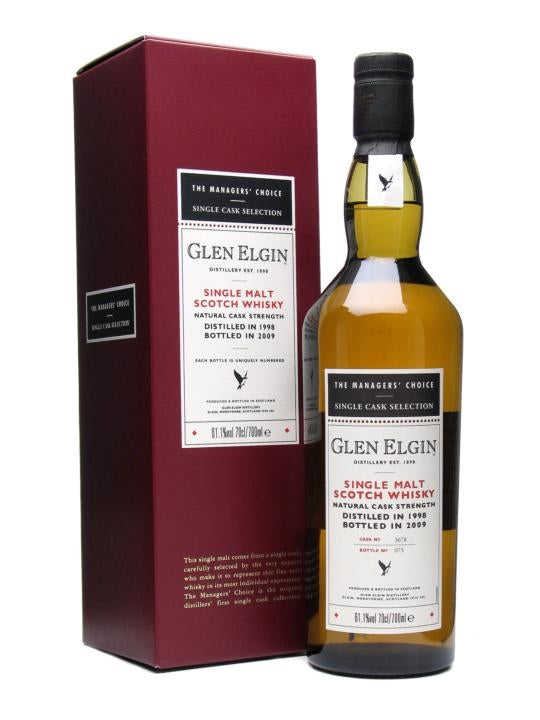 Glen Elgin 1998 Managers' Choice Speyside Single Malt Scotch Whisky | 700ML