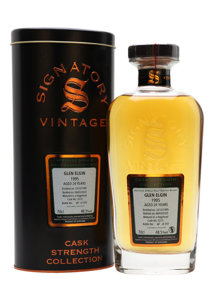 Glen Elgin 1995 24 Year Old Signatory Speyside Single Malt Scotch Whisky | 700ML