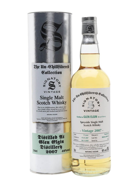Glen Elgin 2007-2020 Signatory Vintage 13 Year Old Speyside Single Malt Scotch Whisky | 700ML at CaskCartel.com