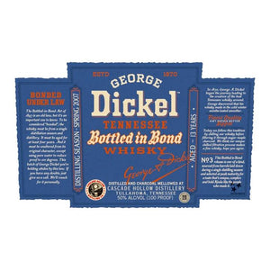 George Dickel | Spring 2007 | 13 Year Old Bottled in Bond Tennessee Whiskey