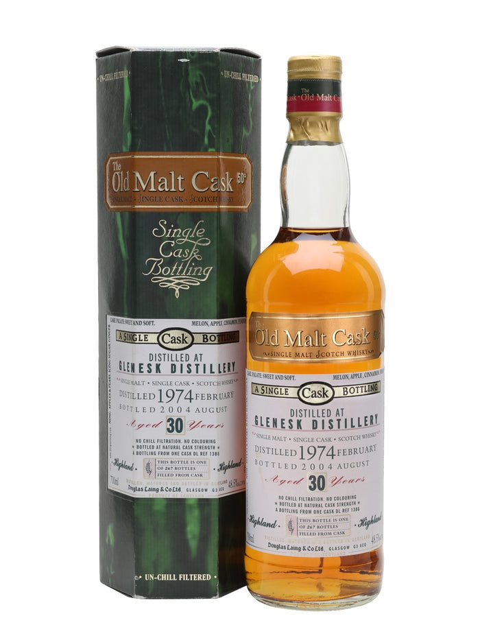Glenesk 1974 30 Year Old Old Malt Cask Highland Single Malt Scotch Whisky | 700ML