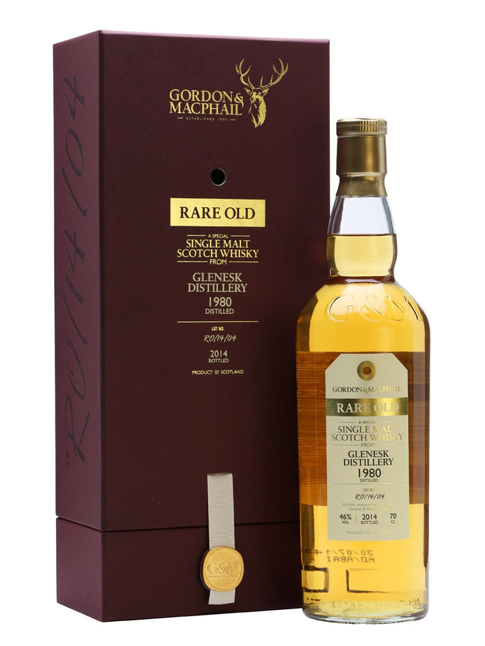 Glenesk 1980 33 Year Old Rare Old Gordon & MacPhail Highland Single Malt Scotch Whisky | 700ML