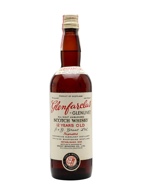 Glenfarclas 12 Year Old Bot.1960s Securo Cap Speyside Single Malt Scotch Whisky | 700ML at CaskCartel.com