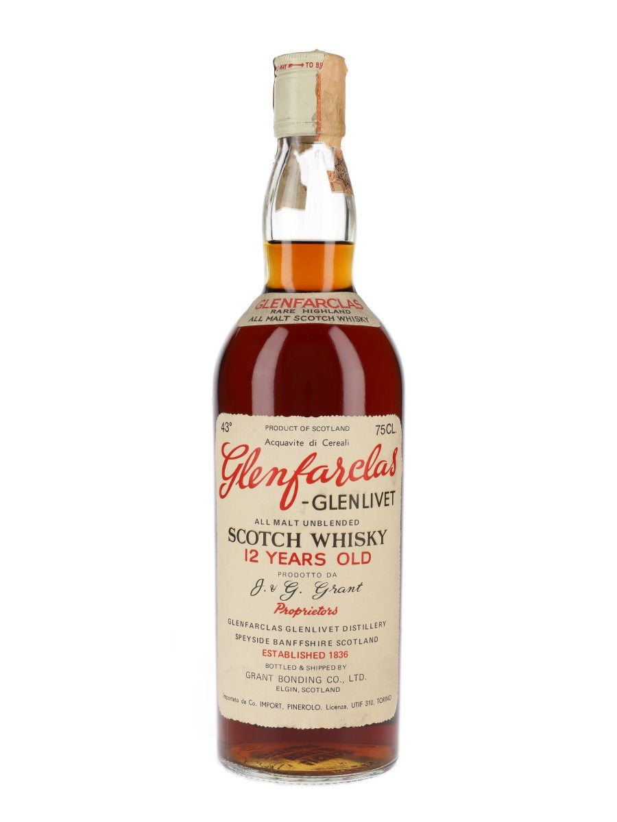 Glenfarclas-Glenlivet 12 Year Old Bot.1970s Speyside Single Malt Scotch Whisky | 700ML at CaskCartel.com