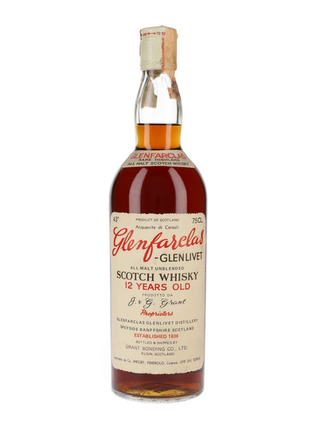 Glenfarclas-Glenlivet 12 Year Old Bot.1970s Speyside Single Malt Scotch Whisky | 700ML at CaskCartel.com