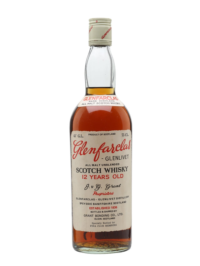 Glenfarclas 12 Year Old Bot.1974 Fina Club Speyside Single Malt Scotch Whisky | 700ML at CaskCartel.com