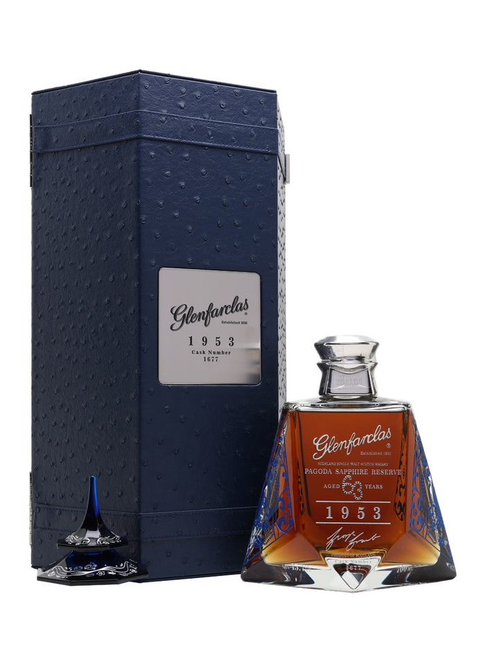Glenfarclas 1953 63 Year Old Pagoda Sapphire Reserve (Silver) Speyside Single Malt Scotch Whisky | 700ML
