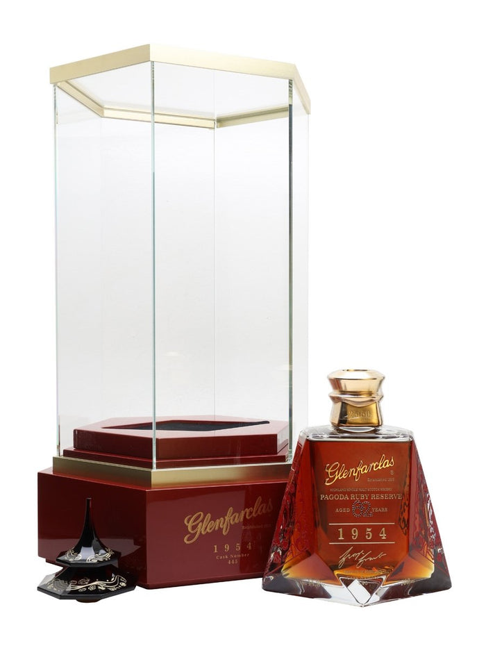 Glenfarclas 1954 62 Year Old Pagoda Ruby Reserve (Gold Ed.) Speyside Single Malt Scotch Whisky | 700ML