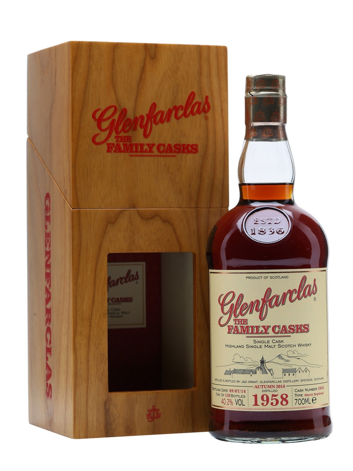 Glenfarclas 1958 Family Casks A14 Sherry Cask #2065 Speyside Single Malt Scotch Whisky | 700ML
