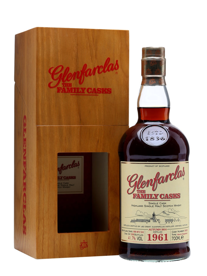 Glenfarclas 1961 Family Casks A14 Sherry Cask Speyside Single Malt Scotch Whisky | 700ML