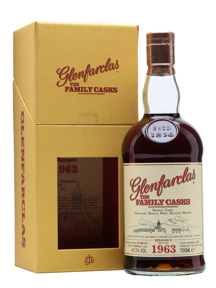 Glenfarclas 1963 Family Casks X Sherry Hogshead #176 Speyside Single Malt Scotch Whisky | 700ML