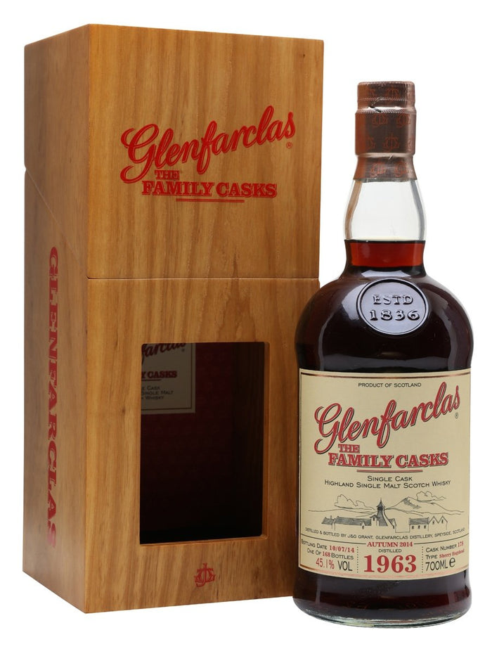 Glenfarclas 1963 Family Casks A14 Sherry Cask Speyside Single Malt Scotch Whisky | 700ML