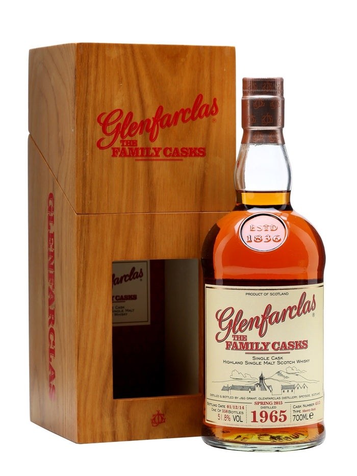 Glenfarclas 1965 Family Casks Spring 2015 Sherry Cask Speyside Single Malt Scotch Whisky | 700ML