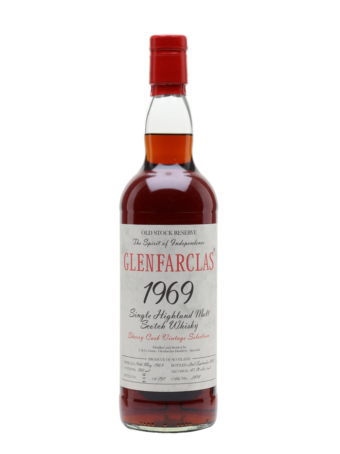 Glenfarclas 1969 34 Year Old Old Stock Reserve Speyside Single Malt Scotch Whisky | 700ML