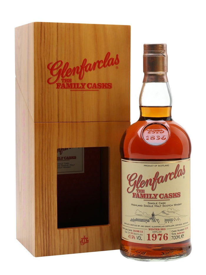 Glenfarclas 1976 Family Casks Cask #3110 Winter 2015 Speyside Single Malt Scotch Whisky | 700ML