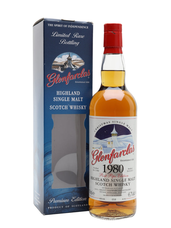 Glenfarclas 1980 32 Year Old Christmas Single Malt Speyside Single Malt Scotch Whisky | 700ML