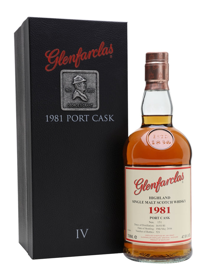 Glenfarclas 1981 35 Year Old Port Cask IV Speyside Single Malt Scotch Whisky