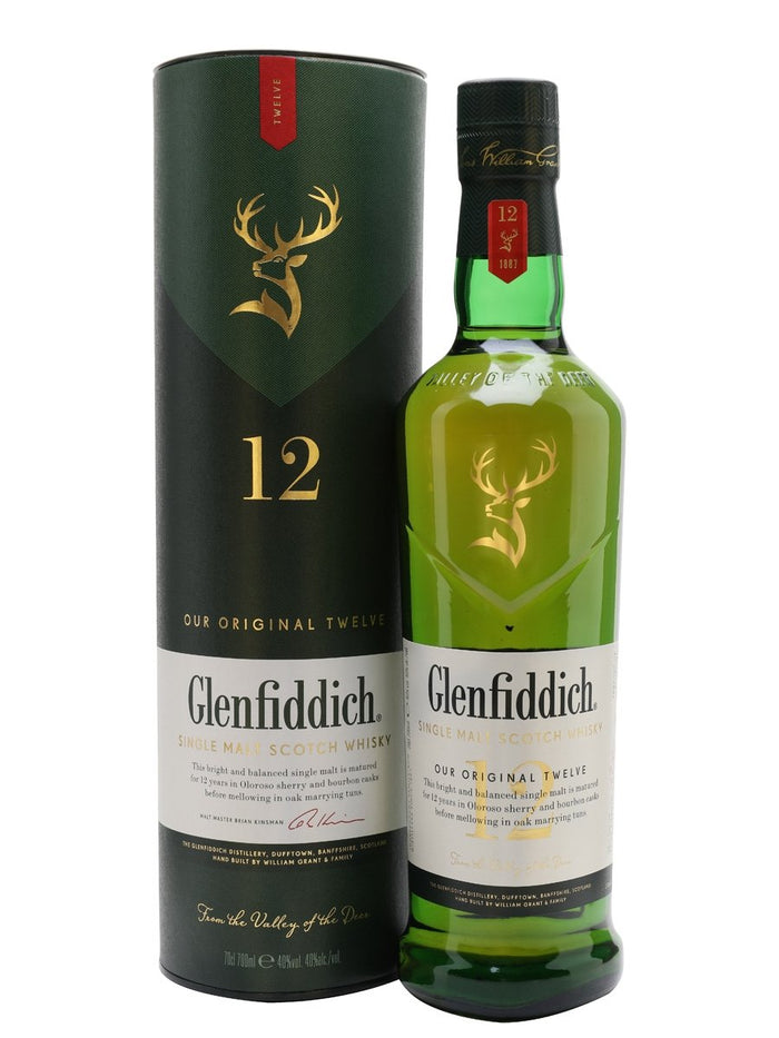 Glenfiddich 12 Year Old Speyside Single Malt Scotch Whisky | 700ML