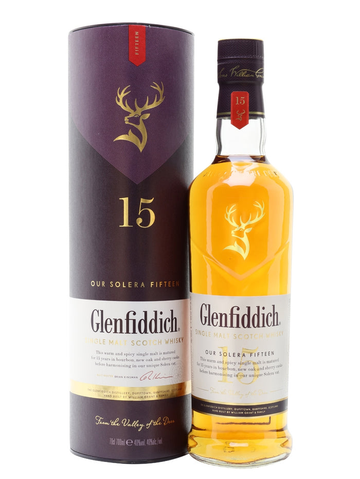 Glenfiddich 15 Year Old Solera Speyside Single Malt Scotch Whisky | 700ML