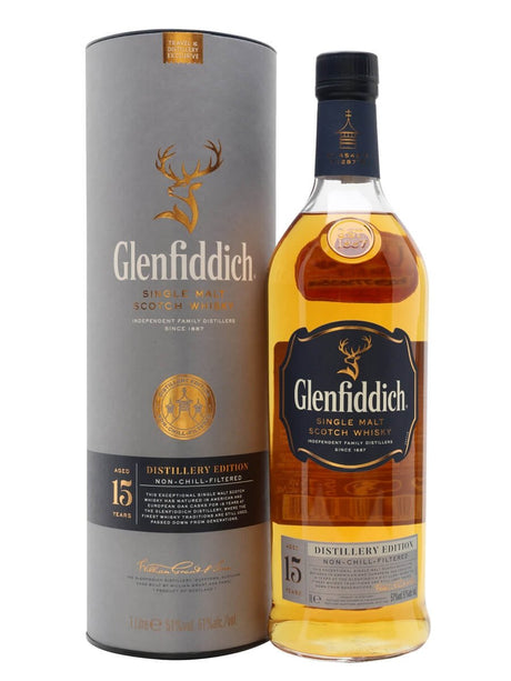 Glenfiddich 15 Year Old Distillery Edition Travel Scotch Whisky | 1L at CaskCartel.com