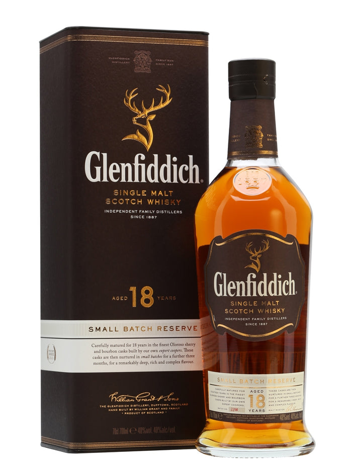 Glenfiddich 18 Year Old Speyside Single Malt Scotch Whisky | 700ML
