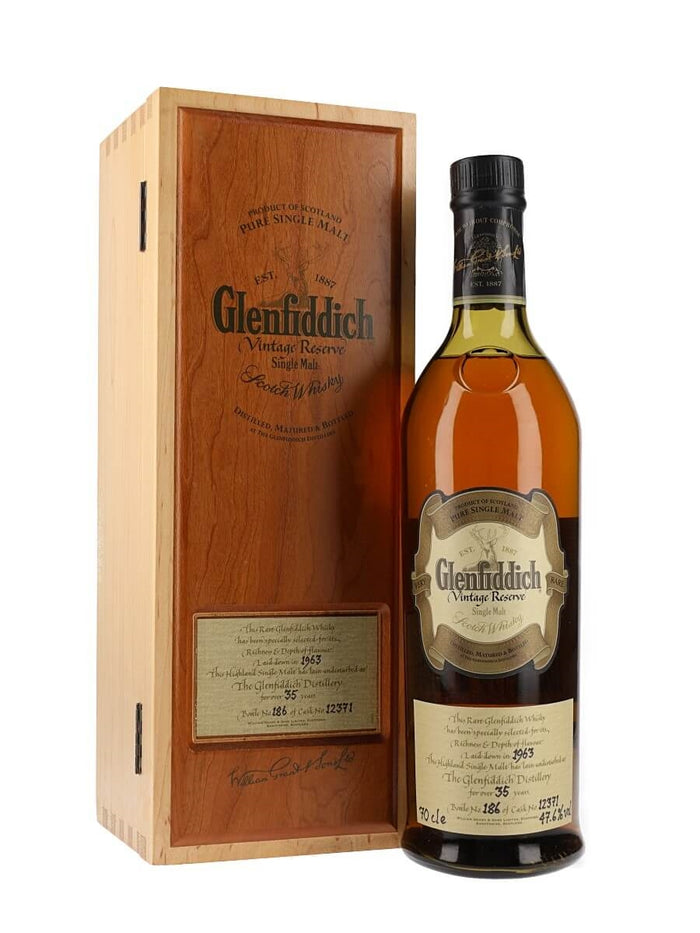 Glenfiddich 35 Year Old 1963 Vintage Cask 12371 nr 153 Scotch Whisky | 700ML