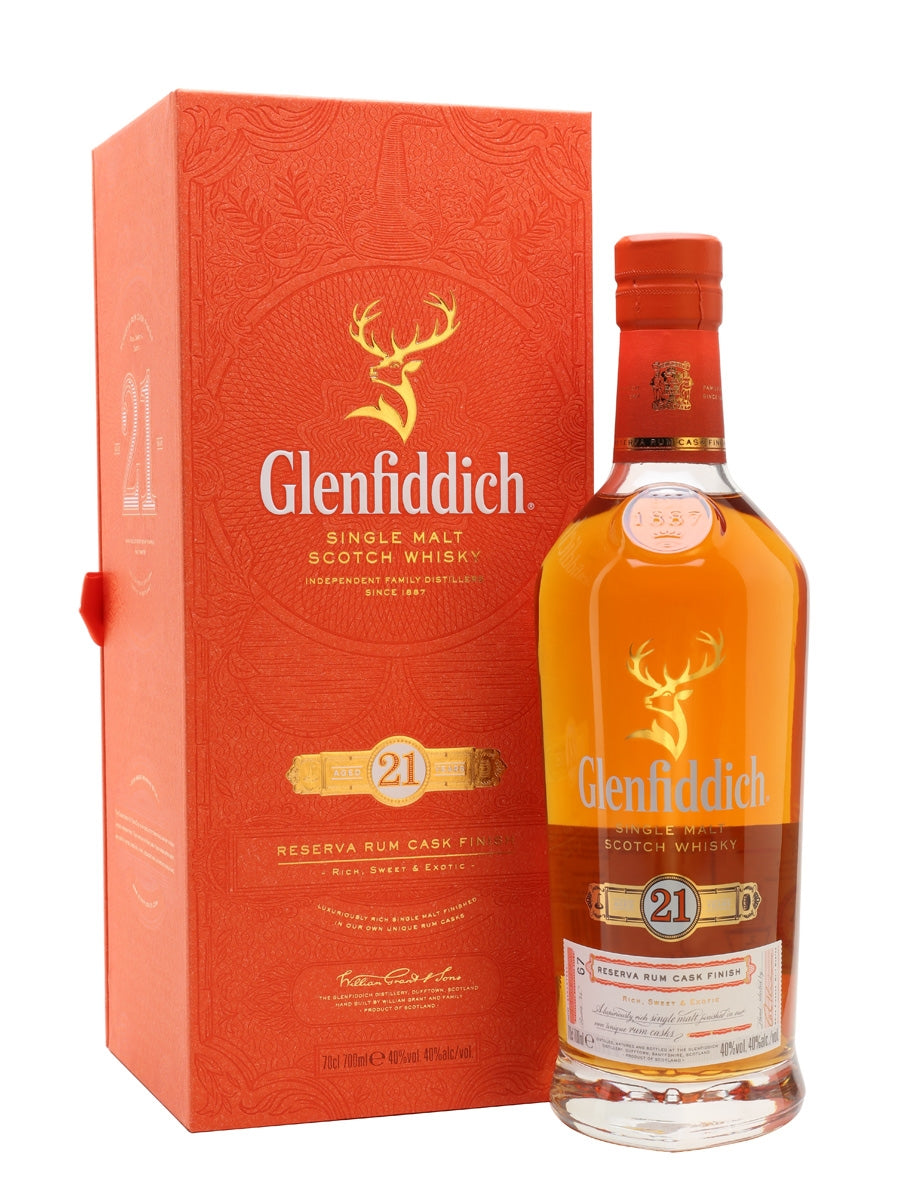 Glenfiddich 21 Year Old Reserva Rum Cask Finish Speyside Single Malt Scotch Whisky | 700ML at CaskCartel.com