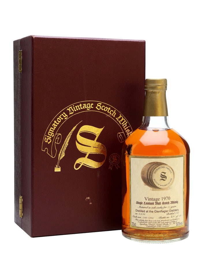 Glen Flagler 1970 23 Year Old Signatory Lowland Single Malt Scotch Whisky | 700ML