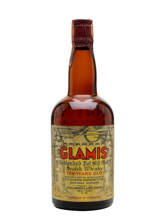 Glamis 10 Year Old Glenfyne Distillery Bot.1930s Highland Single Malt Scotch Whisky