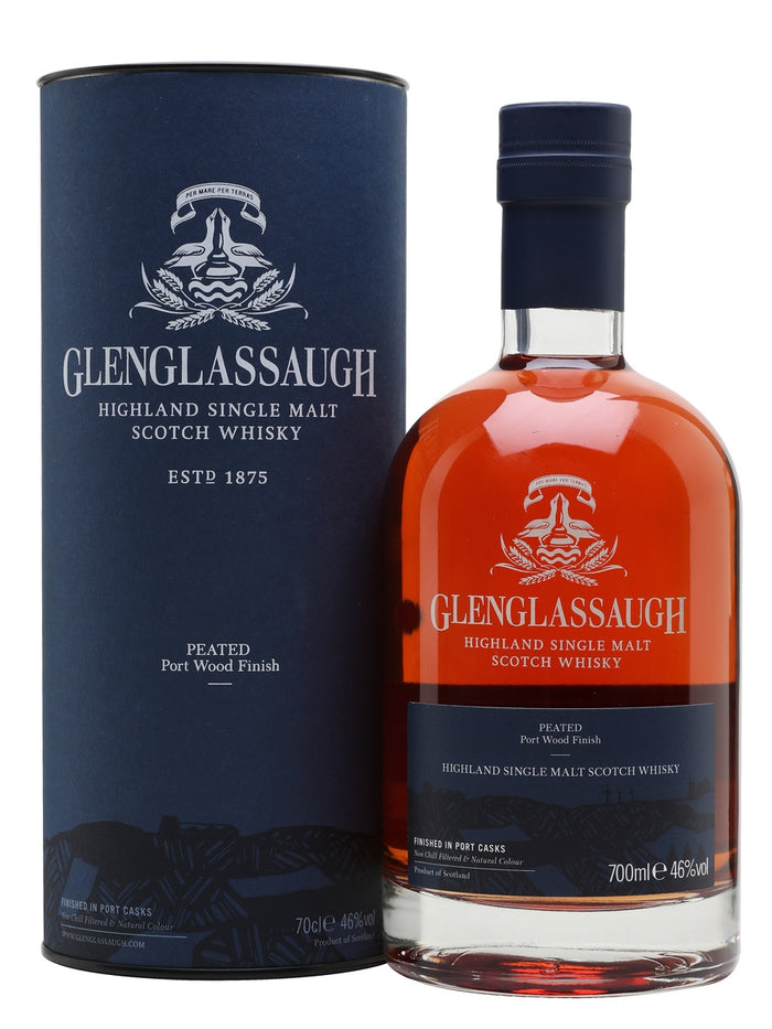 Glenglassaugh Peated Port Wood Finish Highland Single Malt Scotch Whisky | 700ML