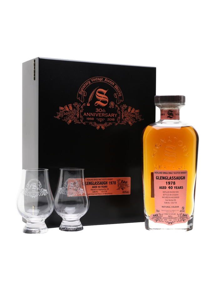 Glenglassaugh 1978 40 Year Old Signatory 30th Anniversary Highland Single Malt Scotch Whisky | 700ML