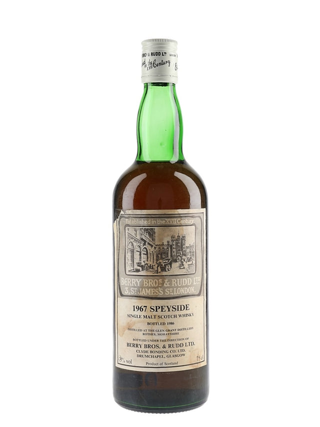 Glen Grant 1967 Bot.1986 Berry Bros & Rudd Speyside Single Malt Scotch Whisky | 700ML at CaskCartel.com