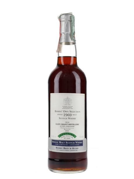 Glen Grant 1969 Bot.2001 Berrys' Own Selection Speyside Single Malt Scotch Whisk | 700ML at CaskCartel.com