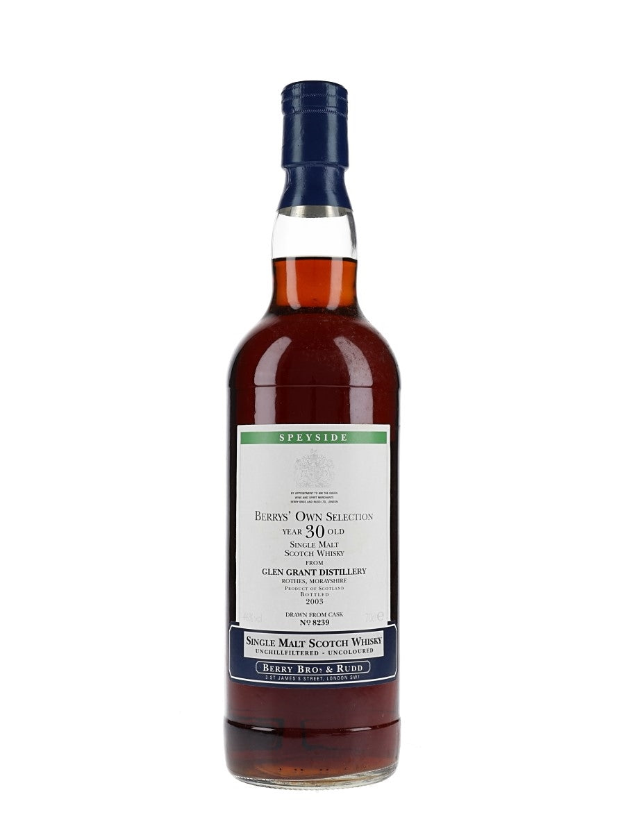 Glen Grant 30 Year Old Sherry Cask BBR Speyside Single Malt Scotch Whisky | 700ML at CaskCartel.com