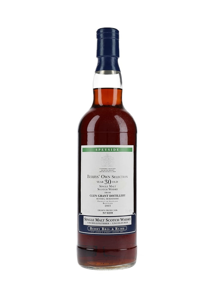 Glen Grant 30 Year Old Sherry Cask BBR Speyside Single Malt Scotch Whisky | 700ML