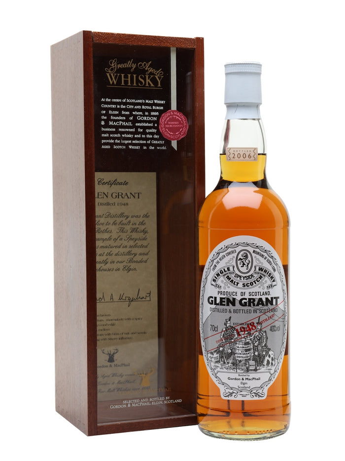 Glen Grant 1948 58 Year Old Gordon & Macphail Speyside Single Malt Scotch Whisky | 700ML